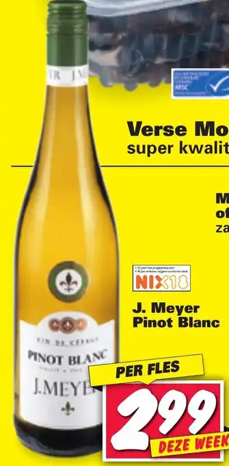 Nettorama J. Meyer Pinot Blanc 750ml aanbieding