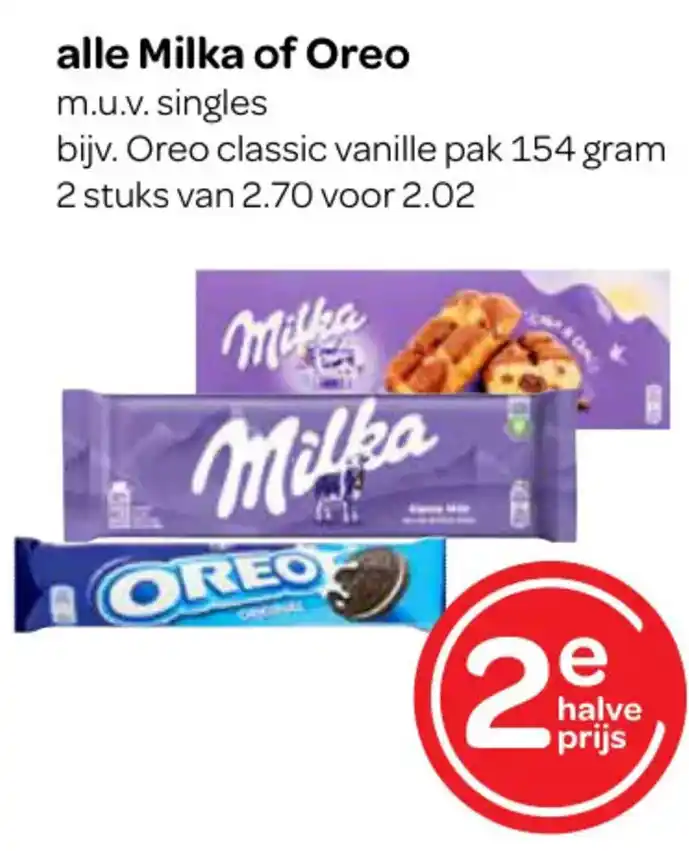 Alle Milka Of Oreo Aanbieding Bij Spar