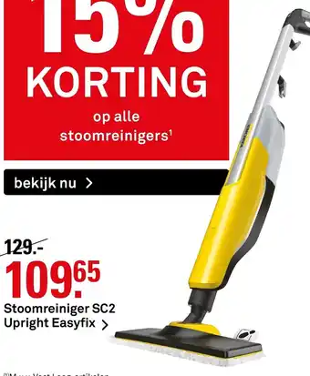 Karwei Stoomreiniger SC2 Upright Easyfix aanbieding