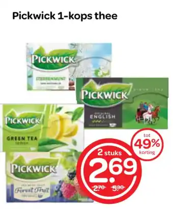 Spar Pickwick 1-kops thee aanbieding