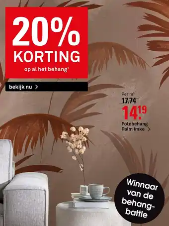 Karwei Fotobehang Palm Imke aanbieding