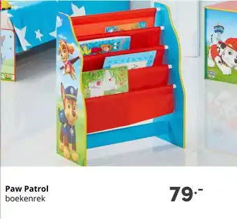 Baby & Tiener Paw Patrol boekenrek aanbieding