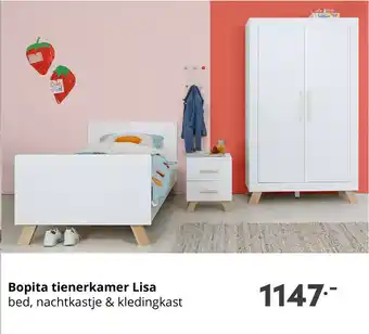 Baby & Tiener Bopita tienerkamer Lisa aanbieding