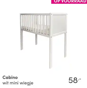 Baby & Tiener Cabino wit mini wiegje aanbieding