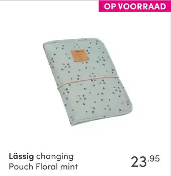 Baby & Tiener Lässig changing Pouch Floral mint aanbieding