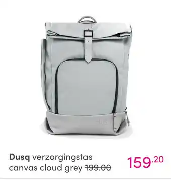 Baby & Tiener Dusq verzorgingstas canvas cloud grey aanbieding