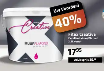 De voordeelmarkt Fitex Creative Excellent Muur/Plafond aanbieding