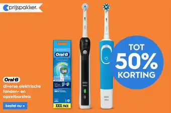 Blokker Diverse Elektrische Tanden- En Opzetborstels Van Oral-B aanbieding