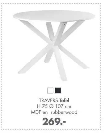 Casa TRAVERS Tafel aanbieding