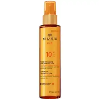 ICI Paris XL Nuxe bruiningsolie gelaat en lichaam spf 10 - sun bruiningsolie gelaat en lichaam spf 10 aanbieding