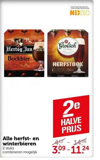 Coop Alle herfst- en winterbieren aanbieding