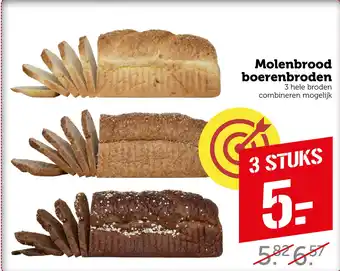 Coop Molenbrood boerenbroden aanbieding