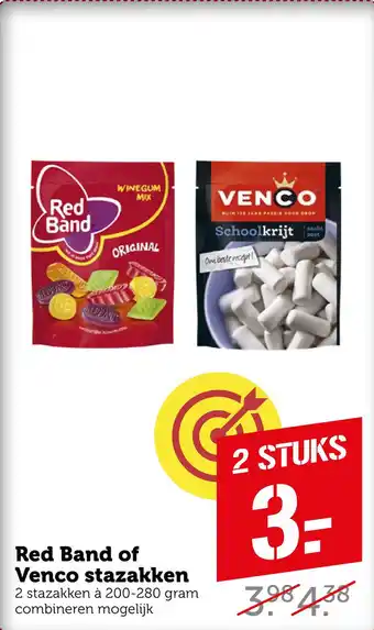 Coop Red Band of Venco stazakken aanbieding