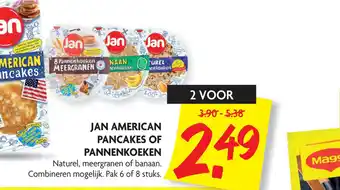 Dekamarkt Jan american pancakes of pannenkoeken aanbieding