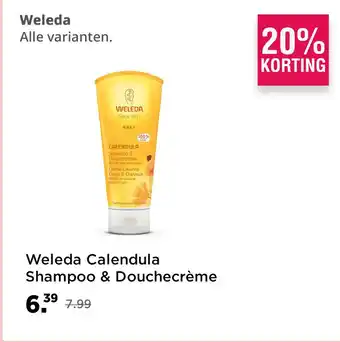 De Online Drogist Weleda Calendula Shampoo & Douchecrème aanbieding