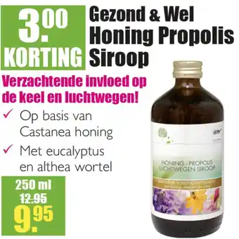 Gezond & Wel Gezond & Wel Honing Propolis Siroop aanbieding