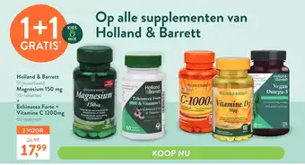 Holland & Barrett Op alle supplementen van Holland & Barrett aanbieding