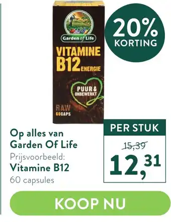 Holland & Barrett Op alles van Garden Of Life aanbieding