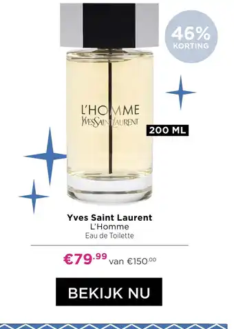 ICI Paris XL Yves Saint Laurent L'Homme aanbieding