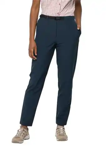 Jack Wolfskin Jack wolfskin summer walk pants women lange broek dames 42 blue night blue aanbieding