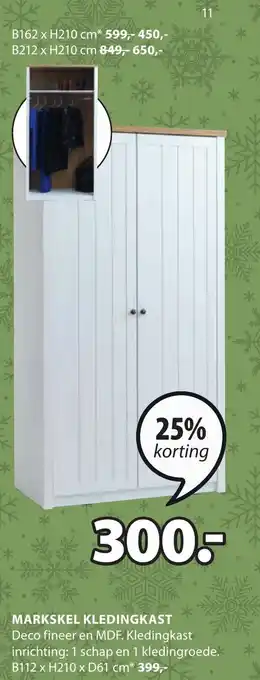Jysk MARKSKEL KLEDINGKAST aanbieding