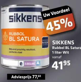 De voordeelmarkt SIKKENS Rubbol BL Satura 1L aanbieding