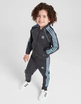 JD Sports Adidas originals monogram sst tracksuit infant - grey - kind aanbieding