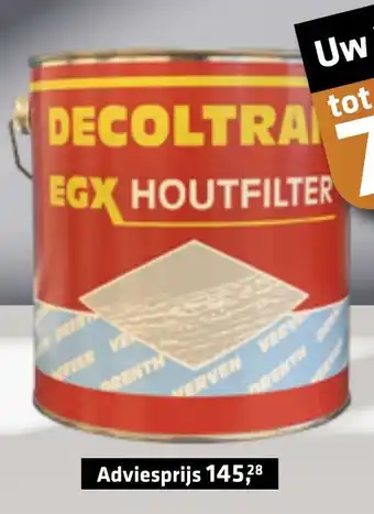 De voordeelmarkt DRENTH Decoltran EGX Houtfilter aanbieding