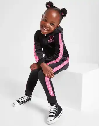 JD Sports Juicy couture girls' velour tape full zip tracksuit children - black aanbieding