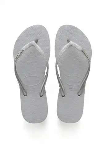 Kicksshop Havaianas slim glitter grijs aanbieding