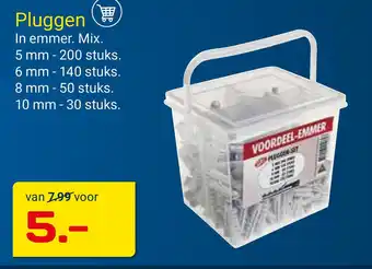 Kluswijs Pluggen aanbieding