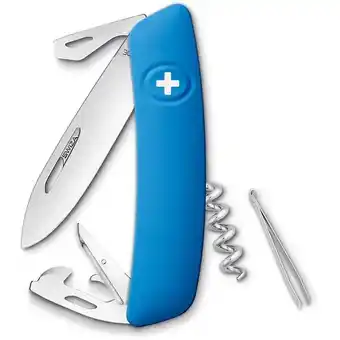 Kampeerwereld Hendriks Swiza knife d03 blue aanbieding