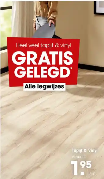 Kwantum Tapijt & Vinyl aanbieding