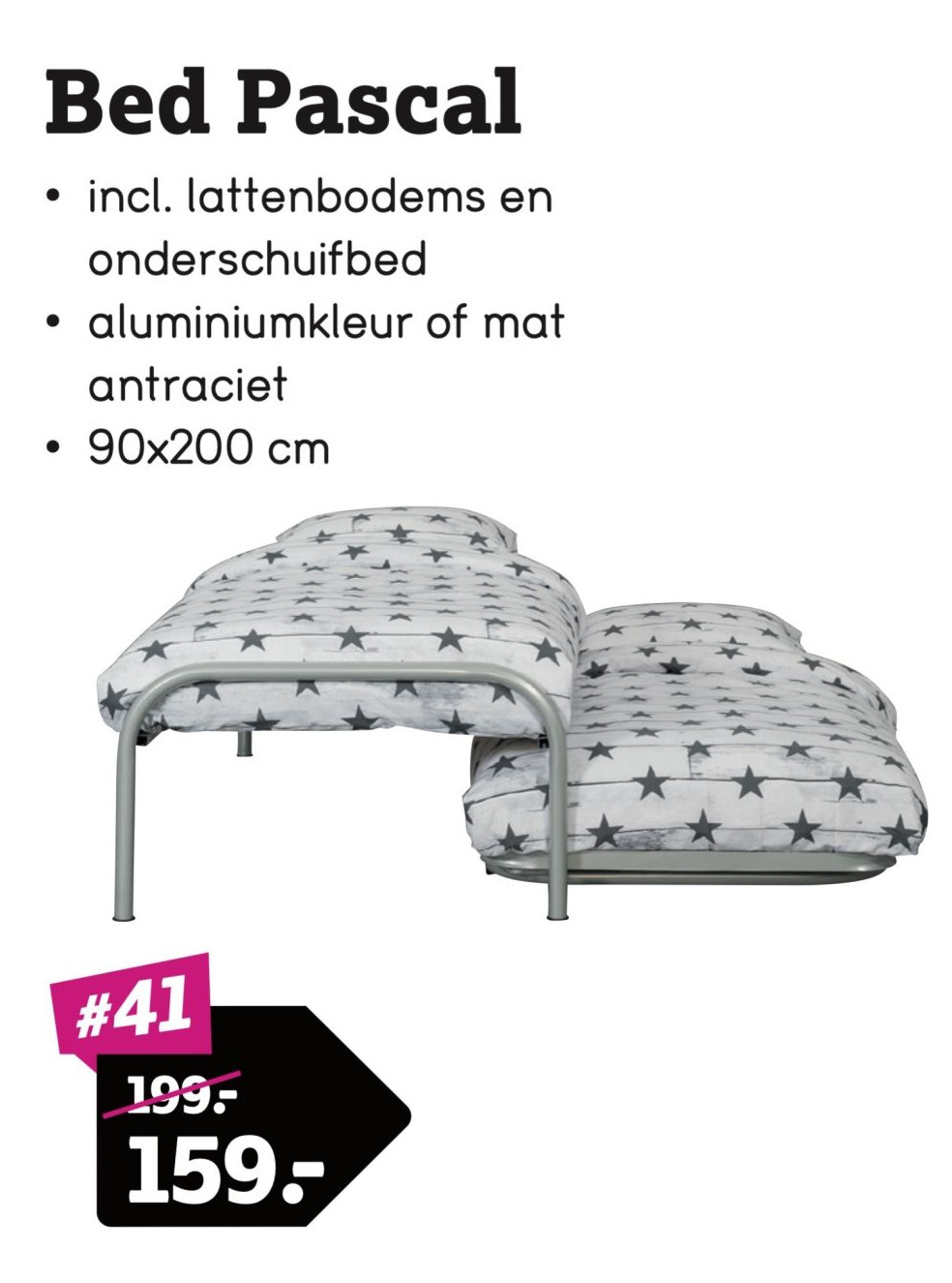 Bed Pascal aanbieding bij Leen Bakker