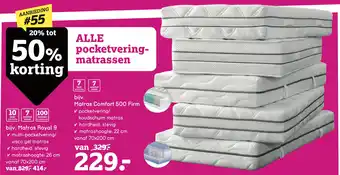 Leen Bakker Matras Comfort 500 Firm aanbieding