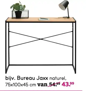 Leen Bakker Bureau Jaxx naturel aanbieding