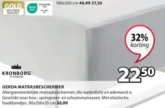 Jysk GERDA MATRASBESCHERMER aanbieding