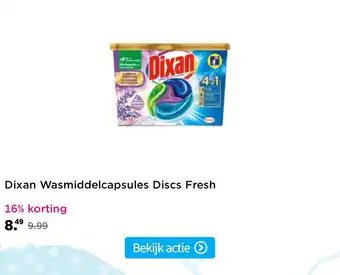 Plein.nl Dixan Wasmiddelcapsules Discs Fresh aanbieding