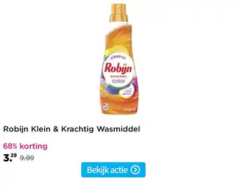 Plein.nl Robijn Klein & Krachtig Wasmiddel aanbieding