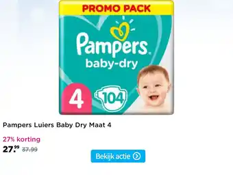 Plein.nl Pampers Luiers Baby Dry Maat 4 aanbieding