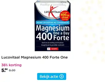 Plein.nl Lucovitaal Magnesium 400 Forte One aanbieding