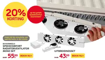 Praxis 20% op het gehele SpeedComfort assortiment* KORTING aanbieding