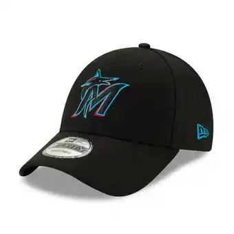 Kickz New era mlb miami marlins 9forty the league cap, zwart/wit aanbieding