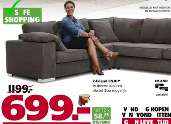 Seats and Sofas 2-Eiland ENJOY aanbieding