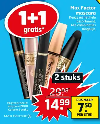 Trekpleister Max Factor mascara aanbieding