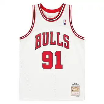 Kickz Mitchell & ness mitchell and ness nba chicago bulls swingman jersey 1997-98 dennis rodman, white / white aanbieding