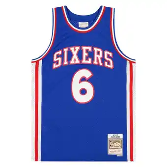 Kickz Mitchell & ness mitchell and ness nba philadelphia 76ers 1976-77 julius dr j. erving swingman jersey, royal 76 aanbieding