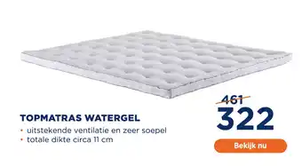 TotaalBED Topmatras Watergel aanbieding