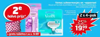 Trekpleister Venus scheermesjes en -apparaat aanbieding