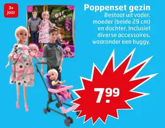 Trekpleister Poppenset gezin aanbieding